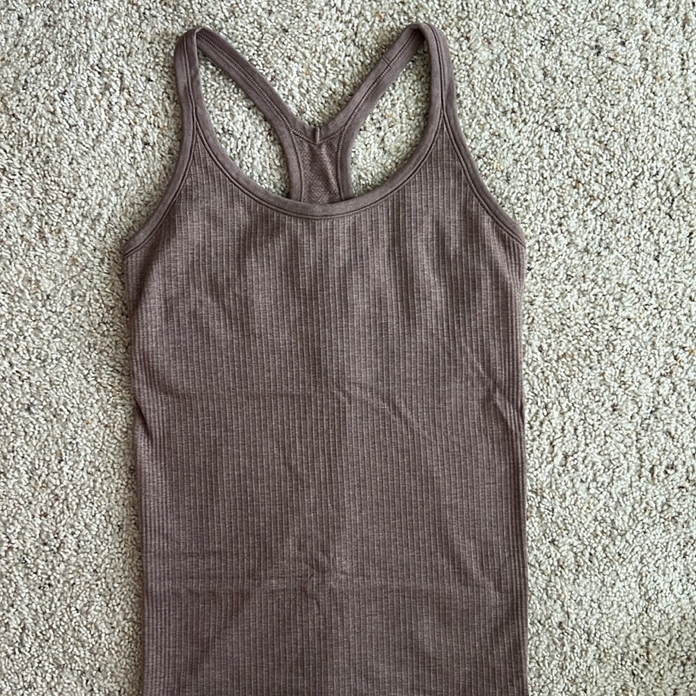 Brown Lululemon Ebb to Street Tank!
